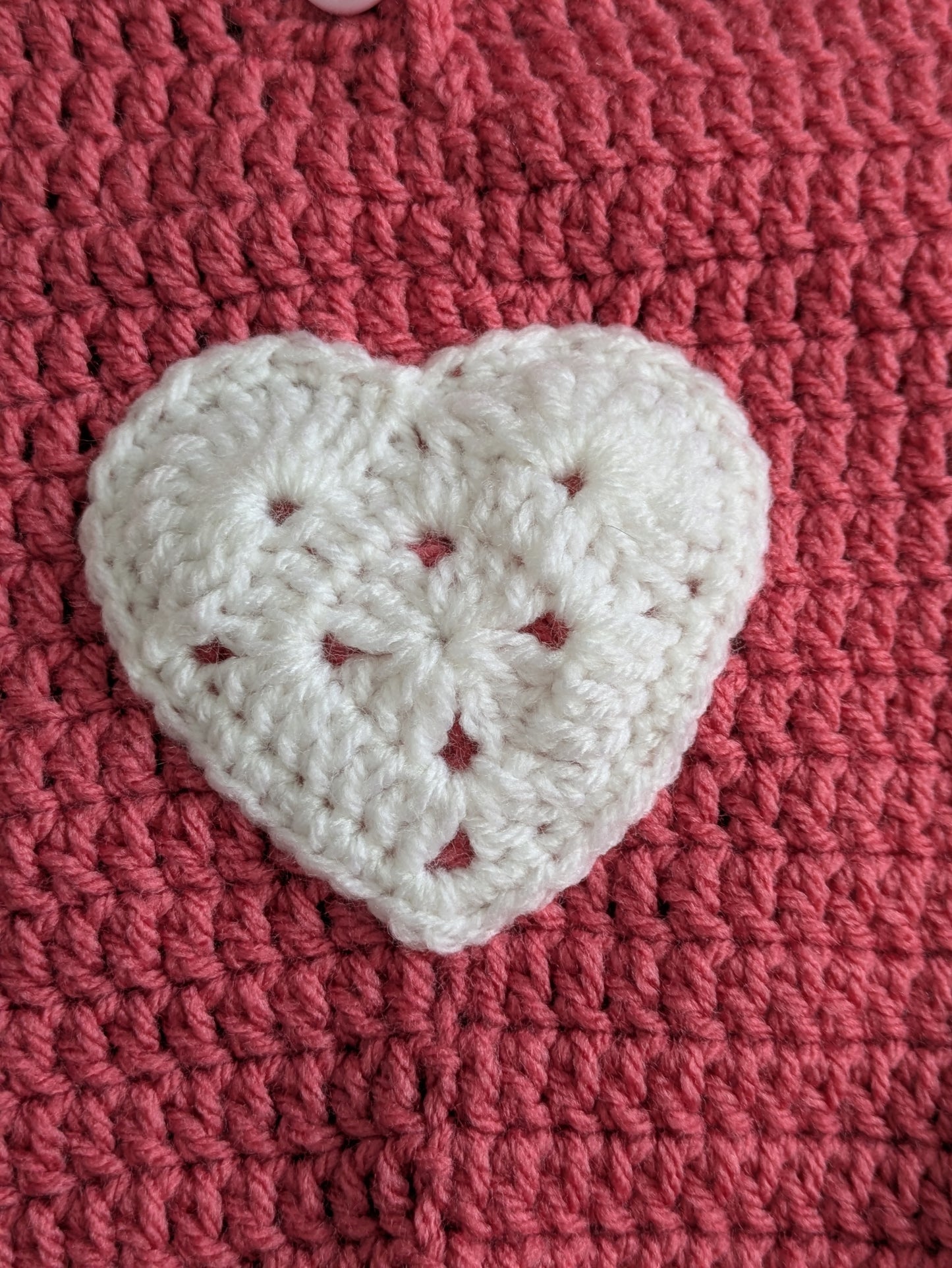 Blush Pink Valentines Child Jumper 0-3 months